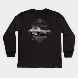 C2 Corvette Legend Kids Long Sleeve T-Shirt